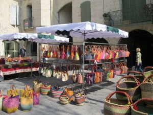 Flea market in Uzès