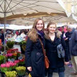 Les filles de SBC au marché d'Uzès