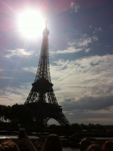 Tour Eiffel à contre-jour